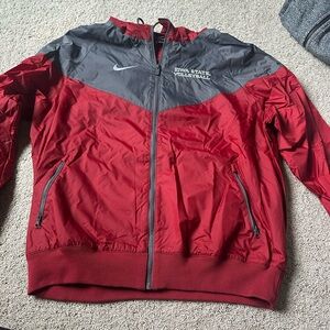 Iowa state volleyball Nike Red and Gray Jacket